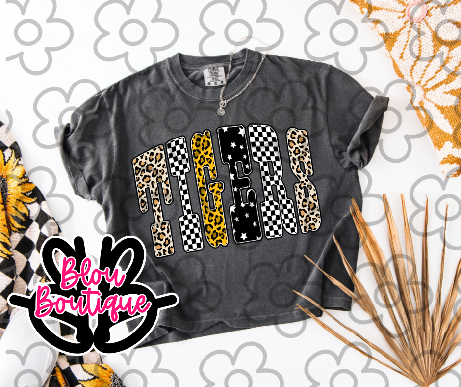 Leopard Check Star Tigers