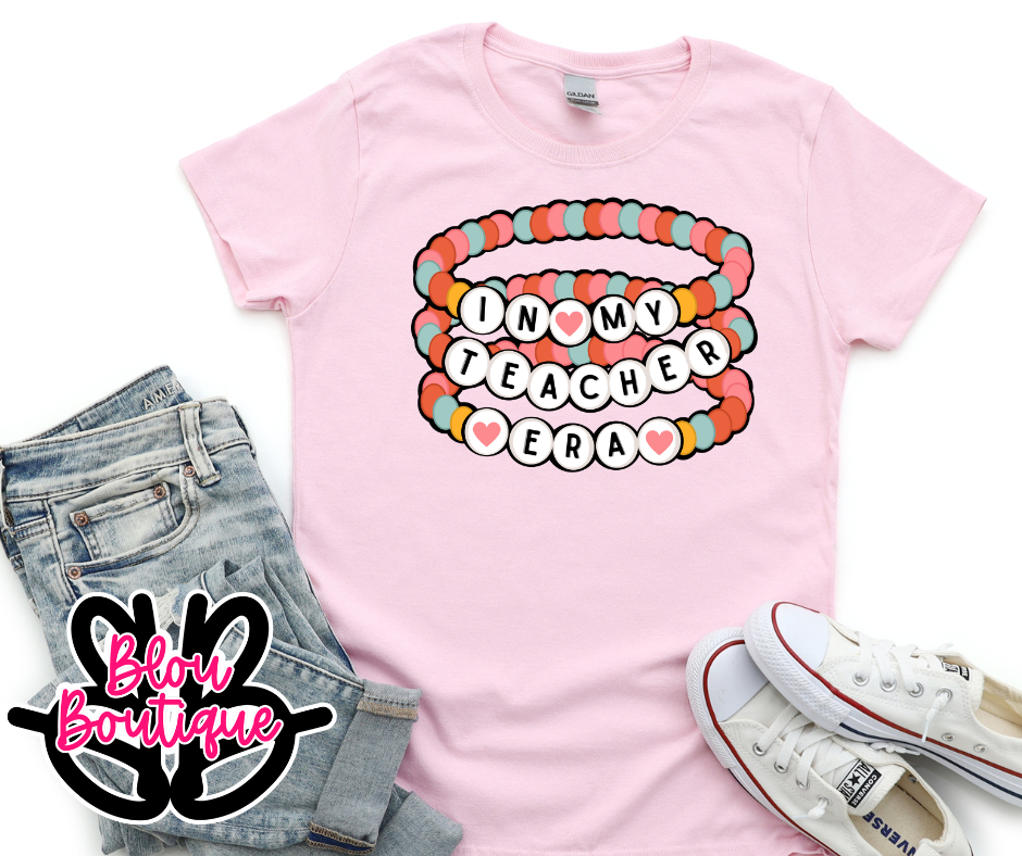 Teacher Friendship Bracelet Tee