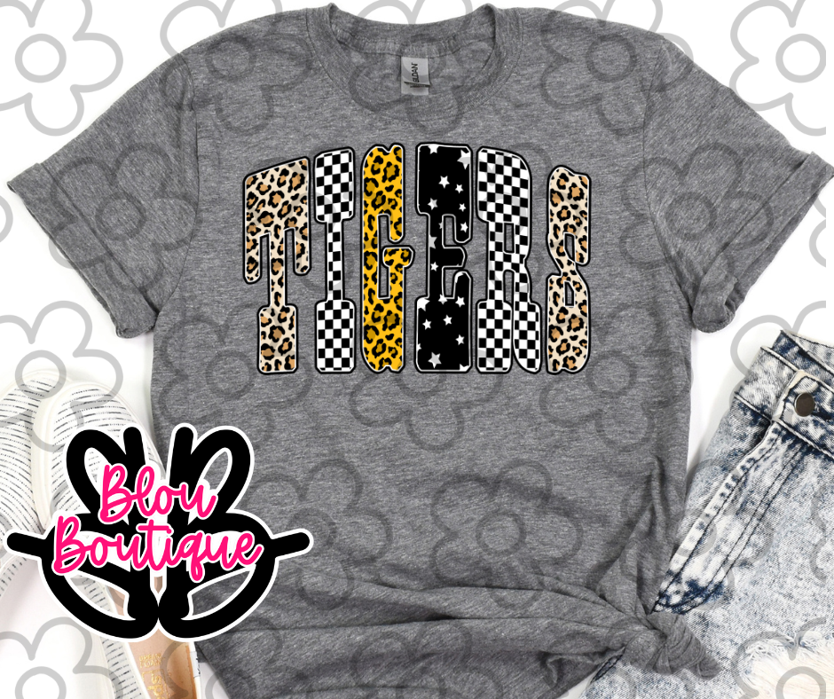 Leopard Check Star Tigers