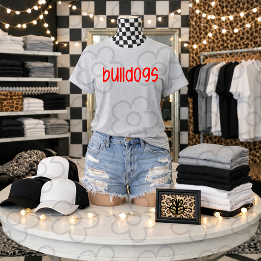 26- Bulldogs Cupcake Red