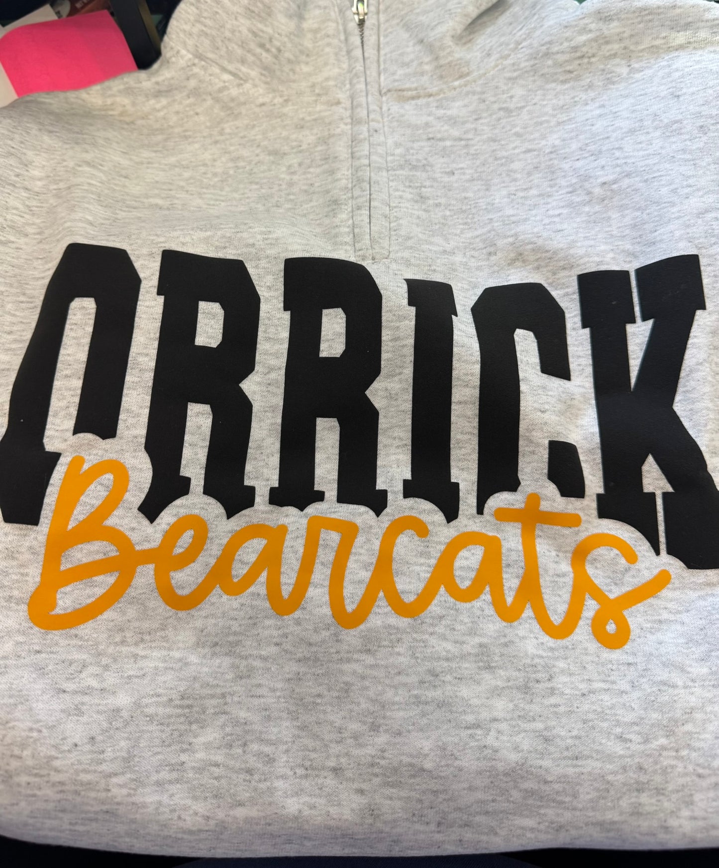 Orrick Bearcats Quarter Zip Puff