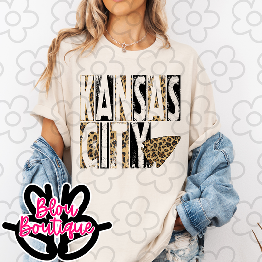 Kansas City Typography Leopard