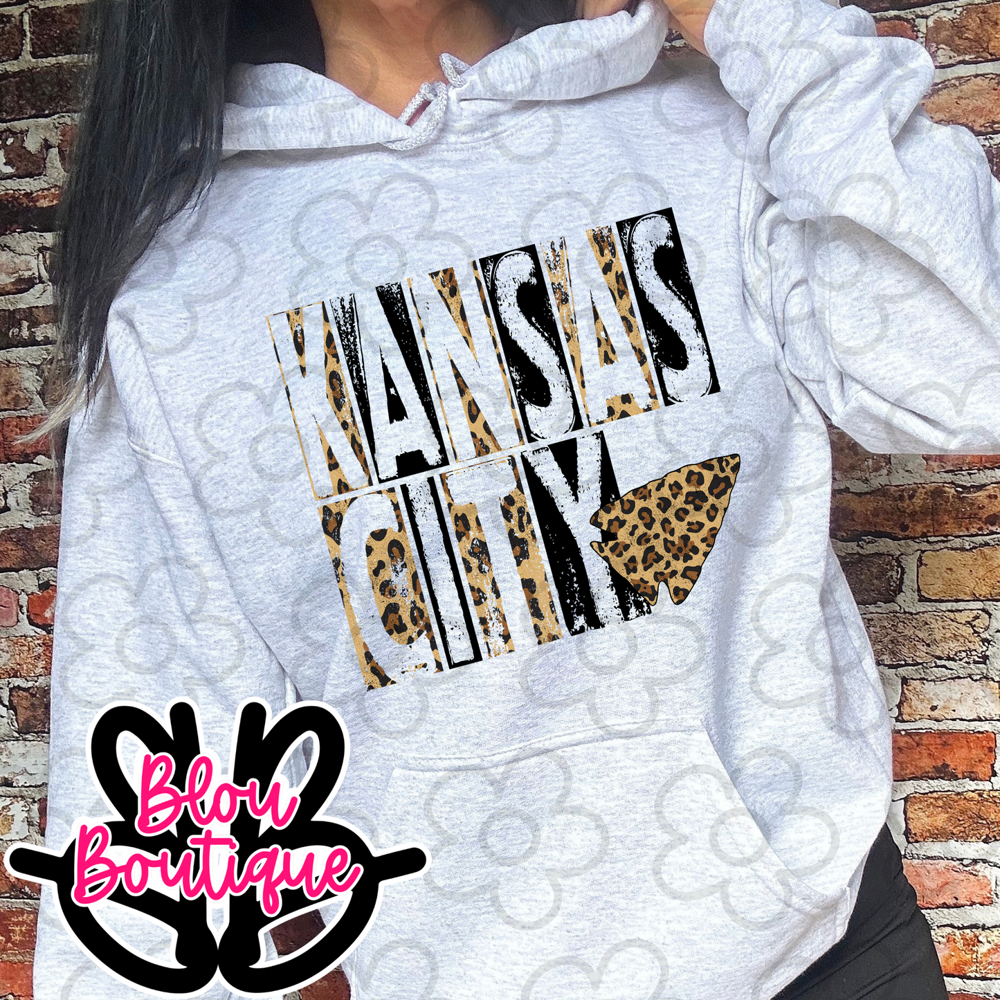 Kansas City Typography Leopard