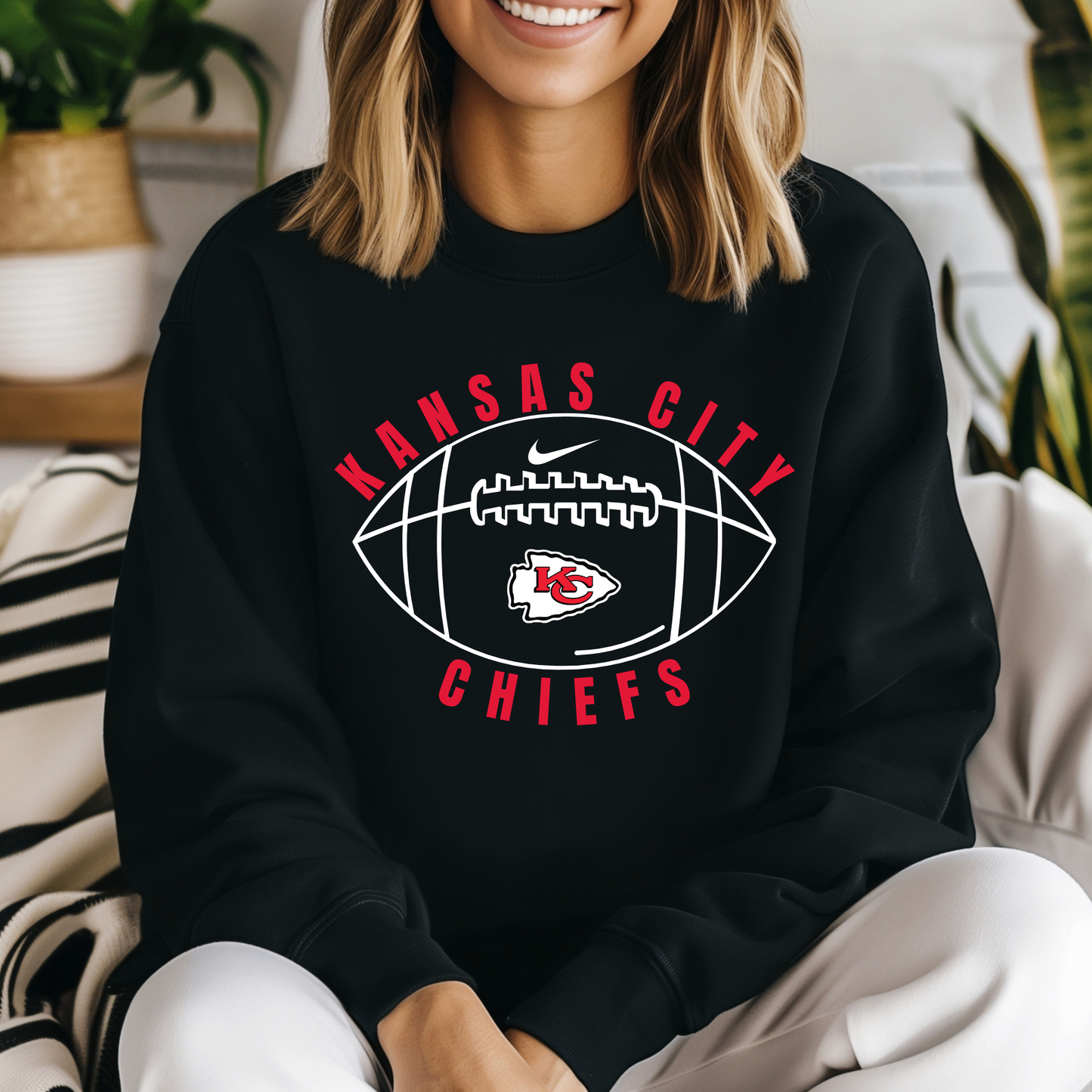 Kansas City Football check Hoodie