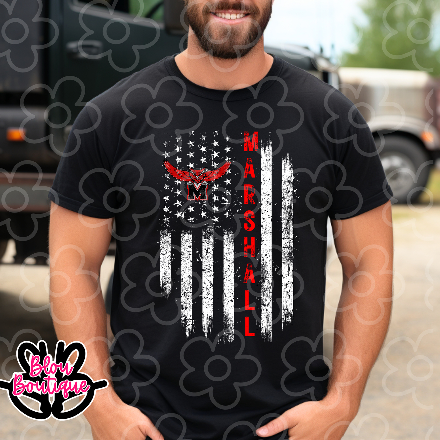 Mascot Flag Marshall