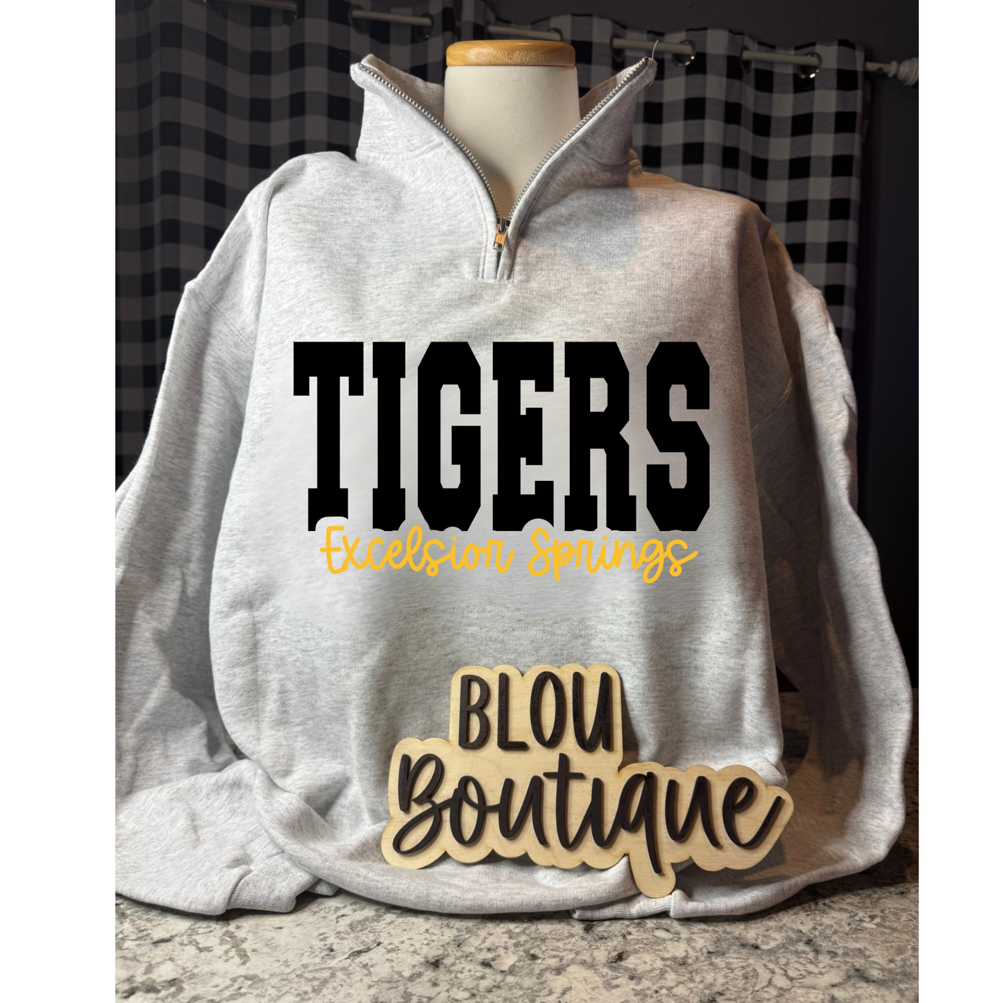 Quarter Zip Puff Excelsior Springs Tigers