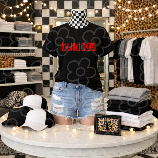 26- Bulldogs Cupcake Red