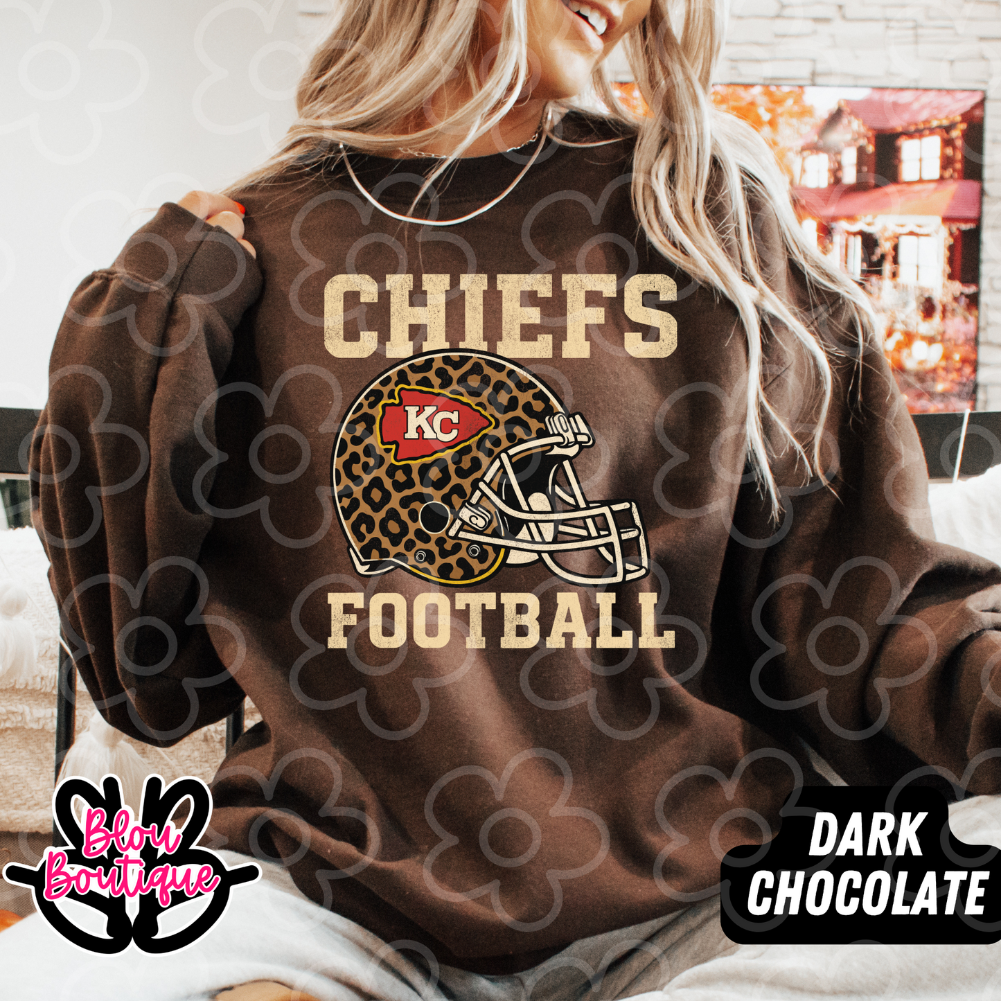 Chiefs Football Leopard Helmet