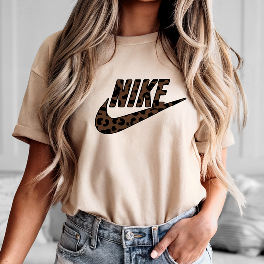 26-Brown Leopard Swoosh