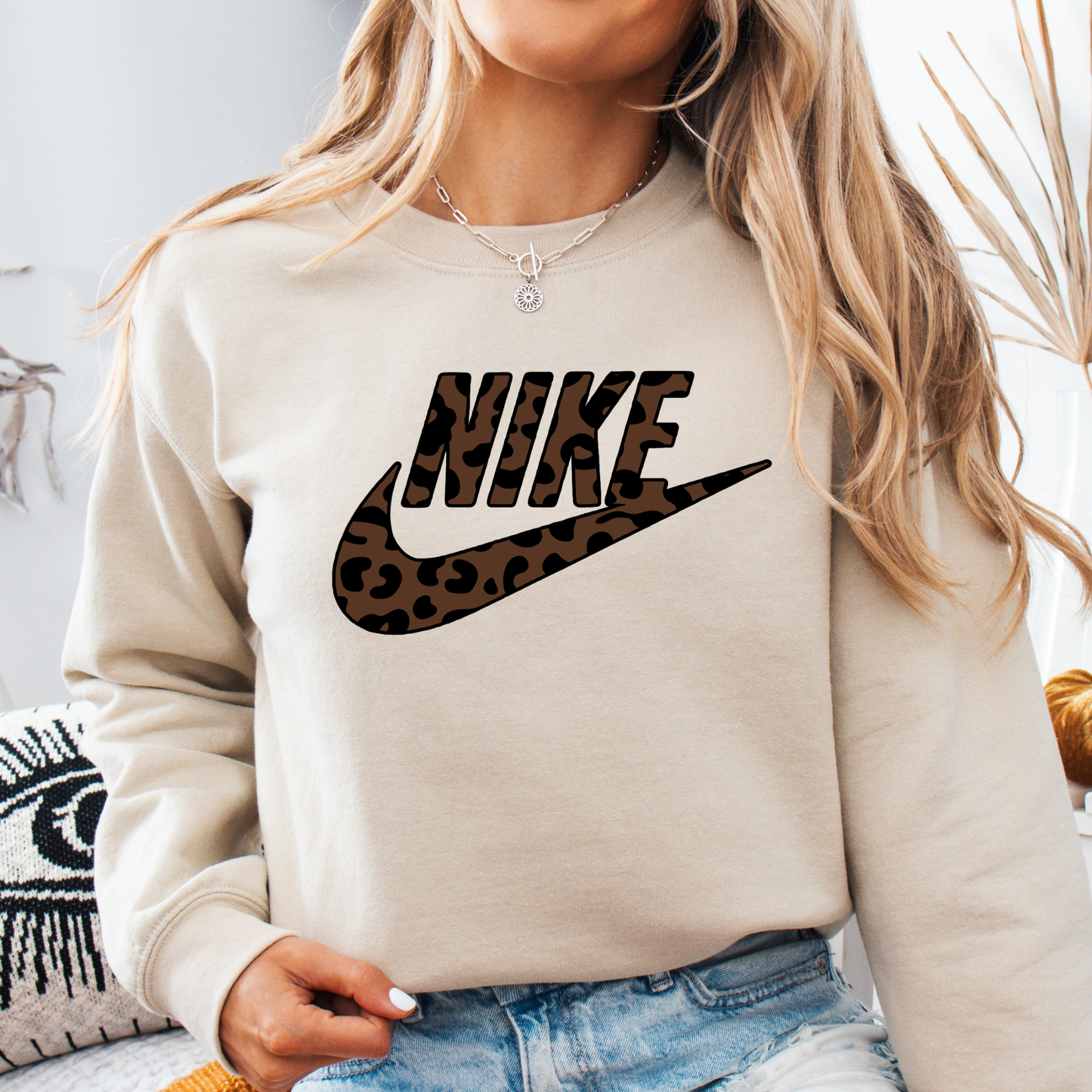 26-Brown Leopard Swoosh