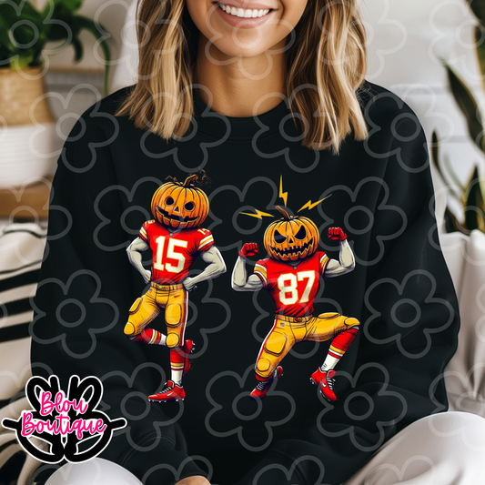 Chiefs Pumpkin Heads