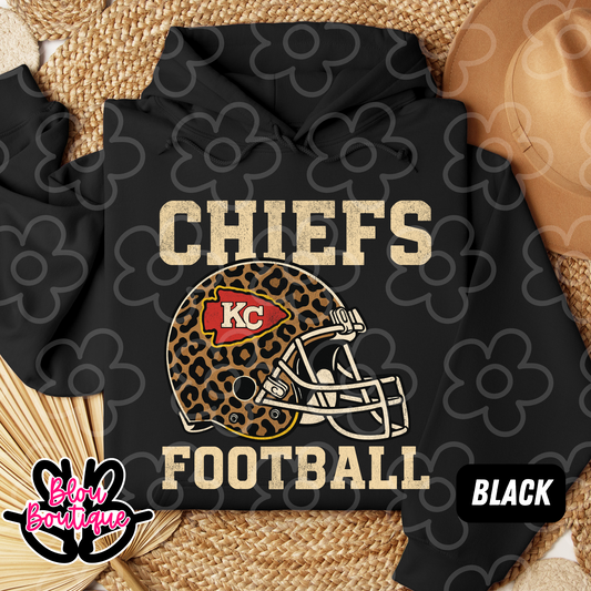 Chiefs Football Leopard Helmet