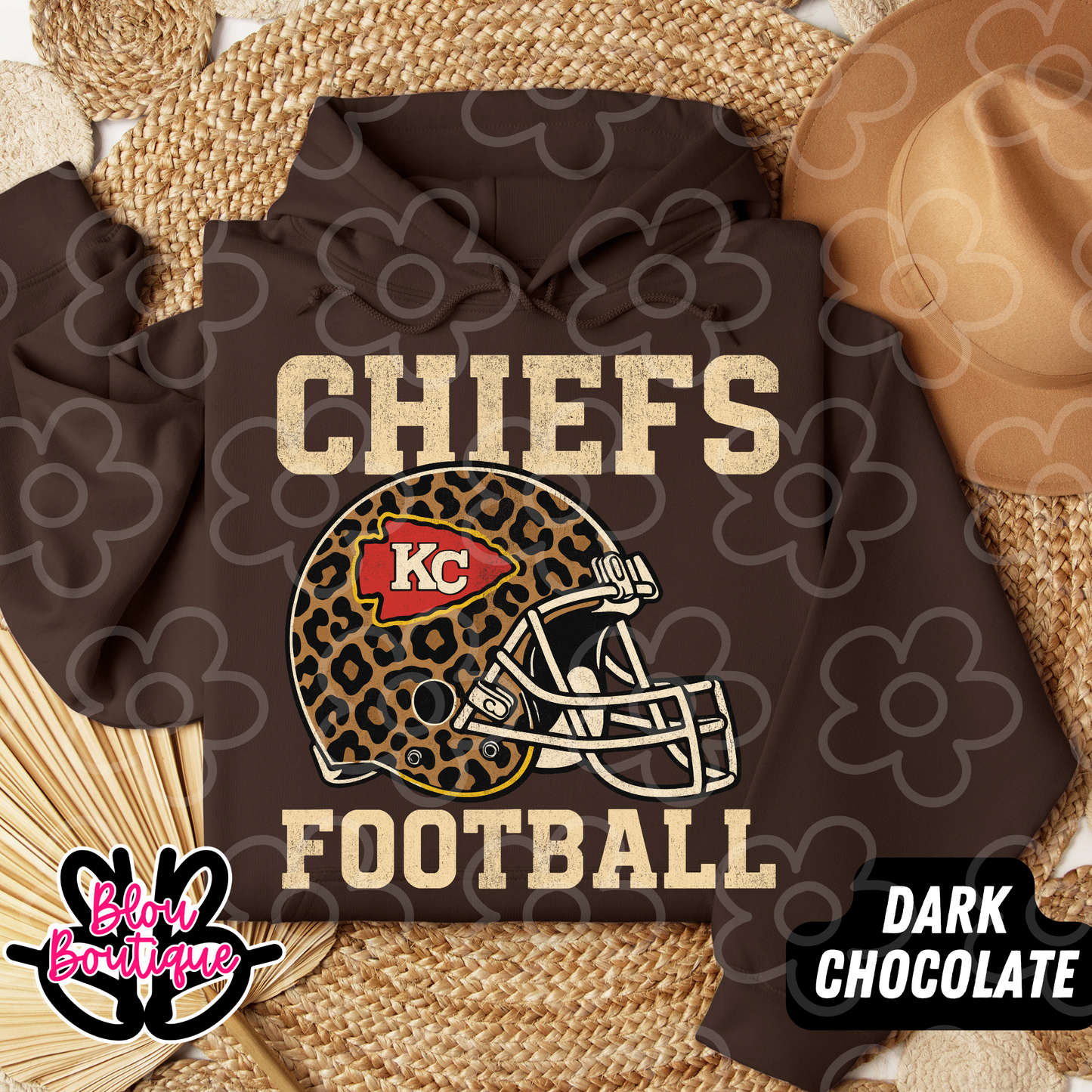 Chiefs Football Leopard Helmet