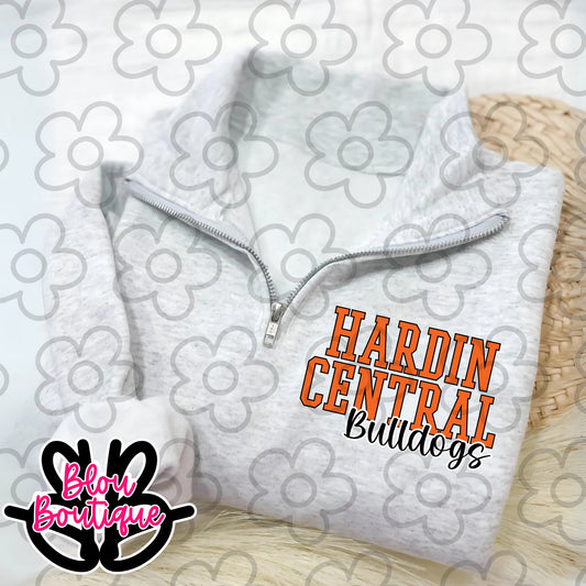 08.25 Quarter Zip-Hardin Central