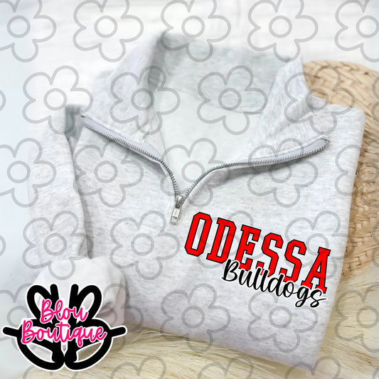 08.25 Quarter Zip- Odessa