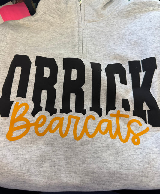 Orrick Bearcats Quarter Zip Puff