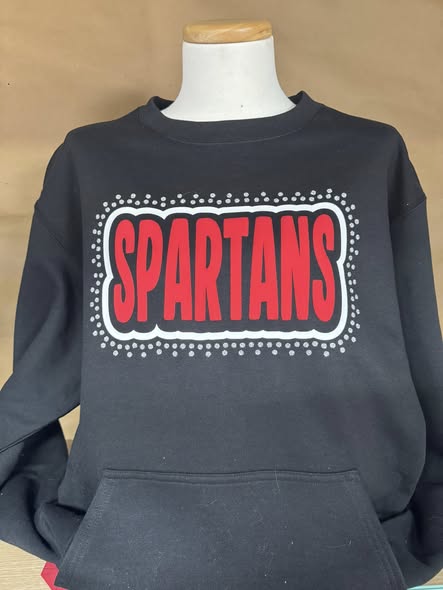 26-Richmond Spartans Puff/ Print/ Glitter