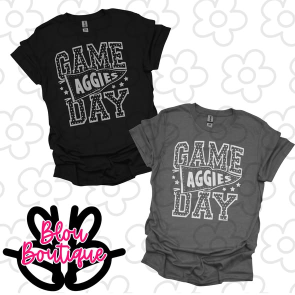 26- Game Day Pennant Dots Aggies