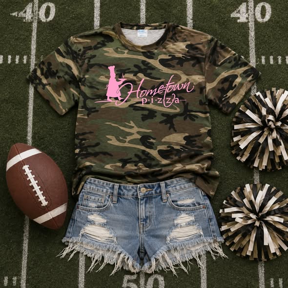 26 Camo Small Business Custom Hometown Pizza