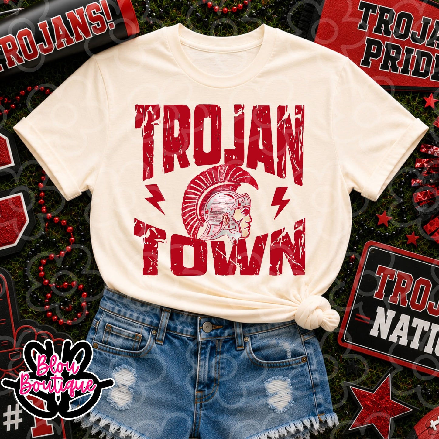 26 - 4 Lines Boo Trojan Town