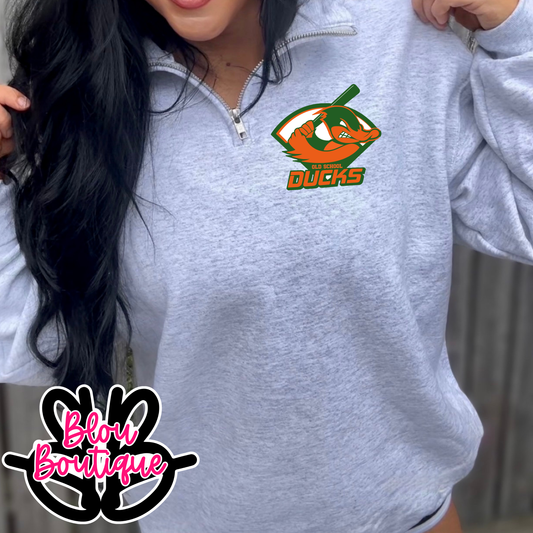 Quarter Zip with Ducks
