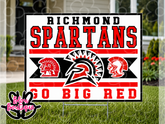 26 GO BIG RED Yard Sign
