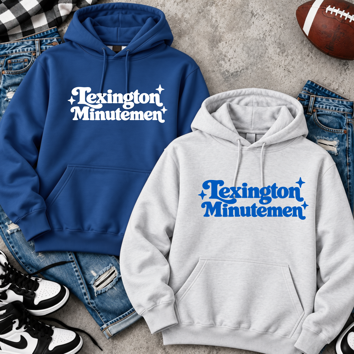26  Starburst Hoodies Lexington Minutemen