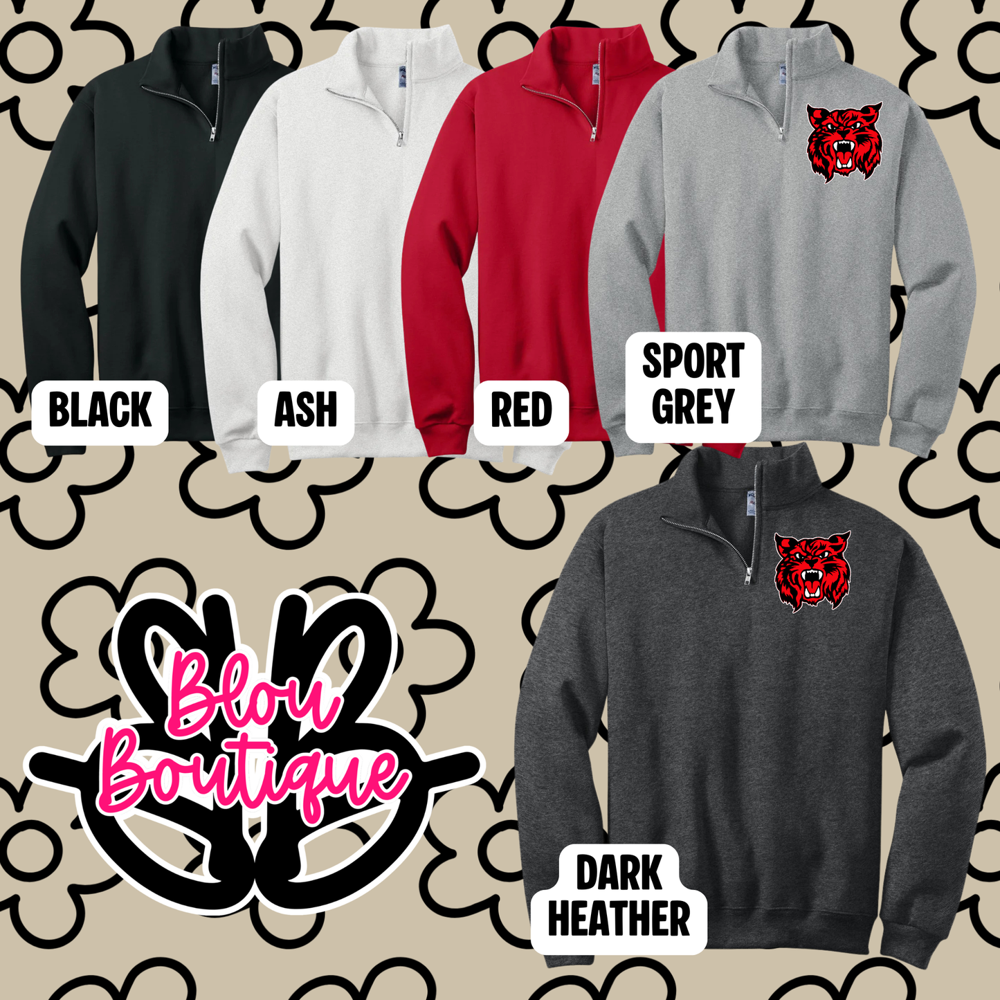 26-Mascot Quarter Zip Braymer