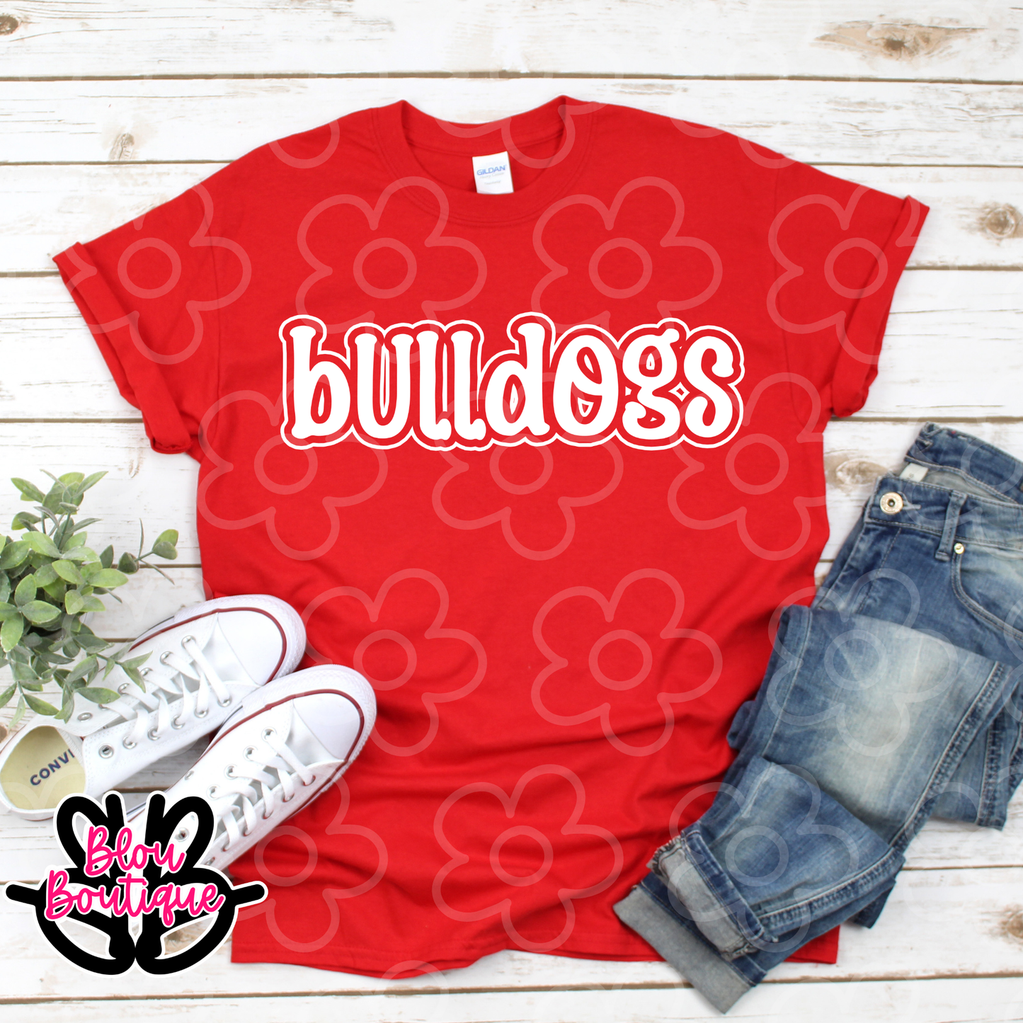 26 Double Bubble Bulldogs Red