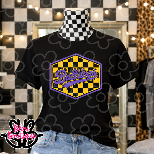 26- Game Day Hex Bulldogs Purple