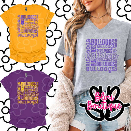 26-Mascot Salad Bulldogs Purple