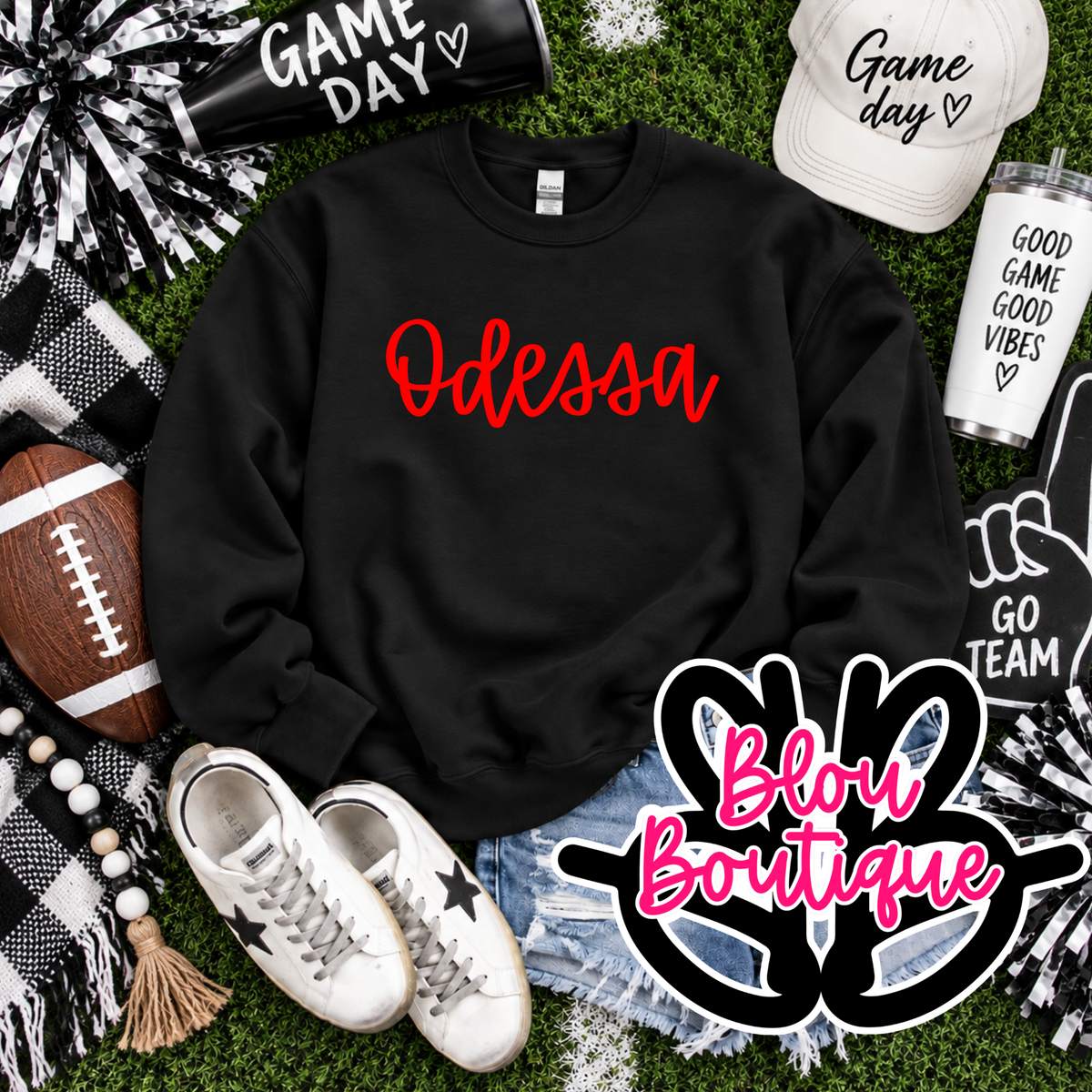 26 KJ Sweatshirt Bulldogs Red