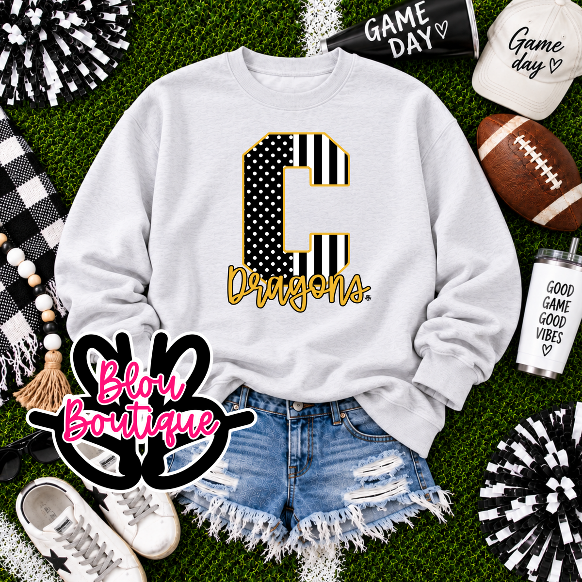 26 Dots & Stripes Sublimation Cameron Dragons