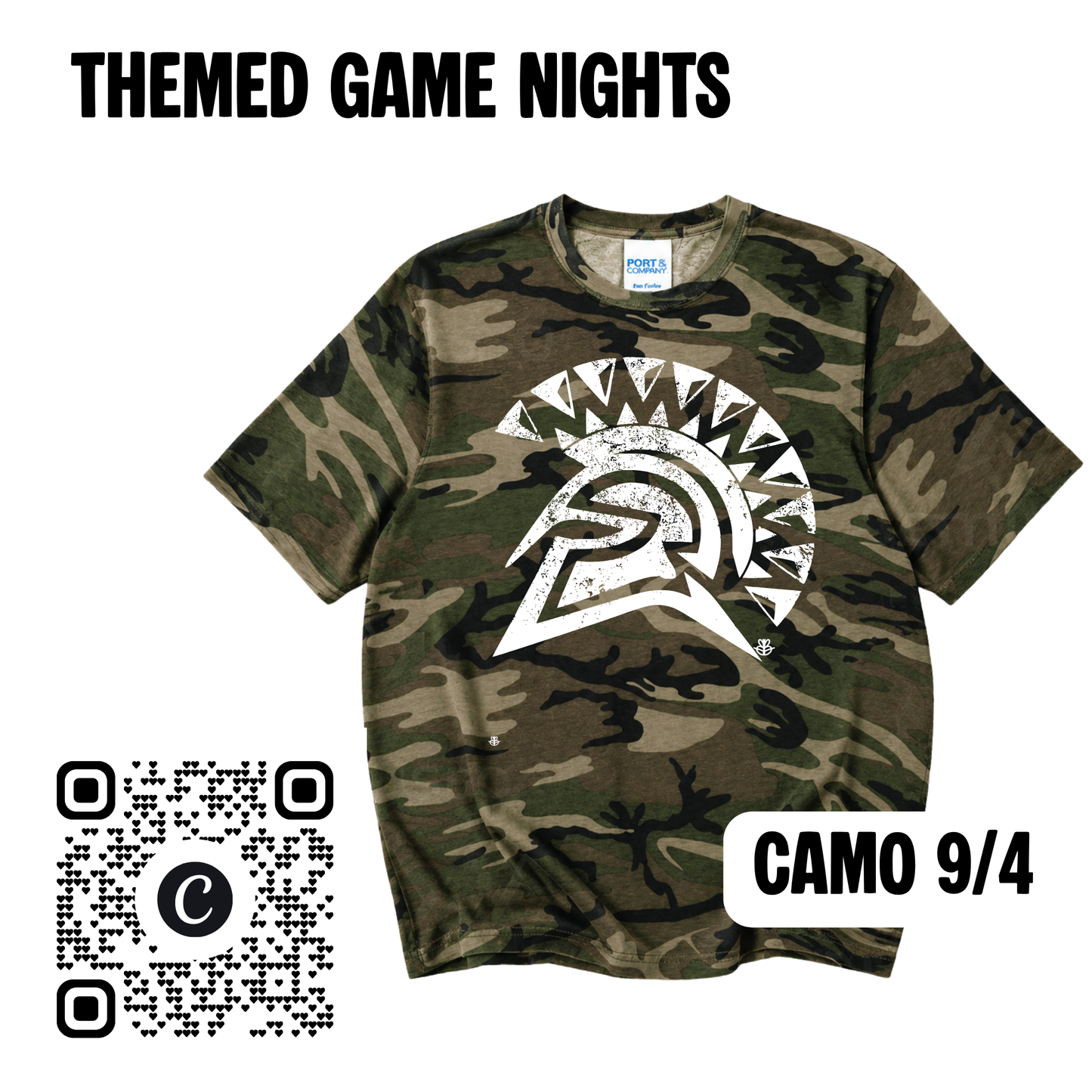 26 Cheer- Theme Shirts CAMO