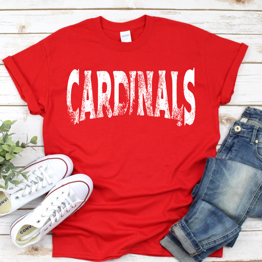 Grunge Mascot-Cardinals