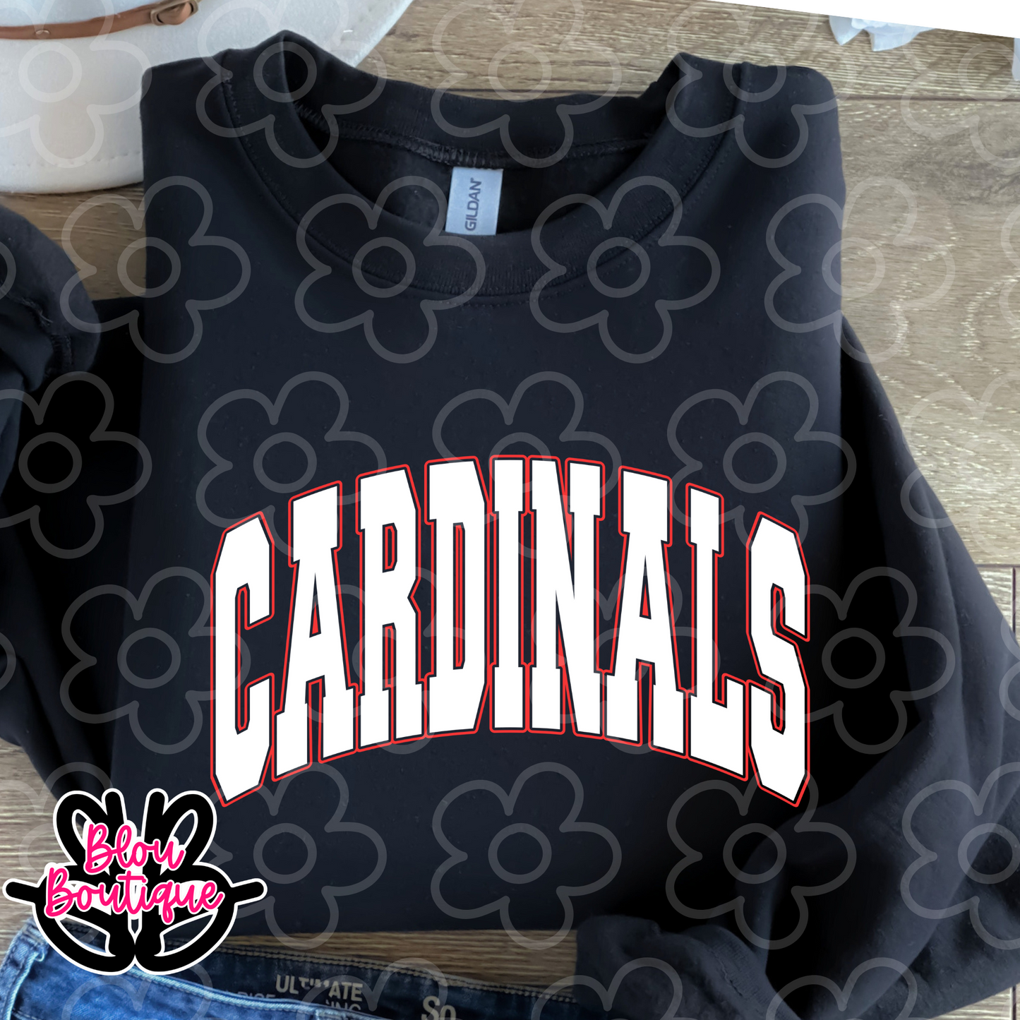 Cardinals on Black