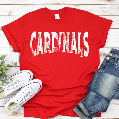 Grunge Mascot-Cardinals