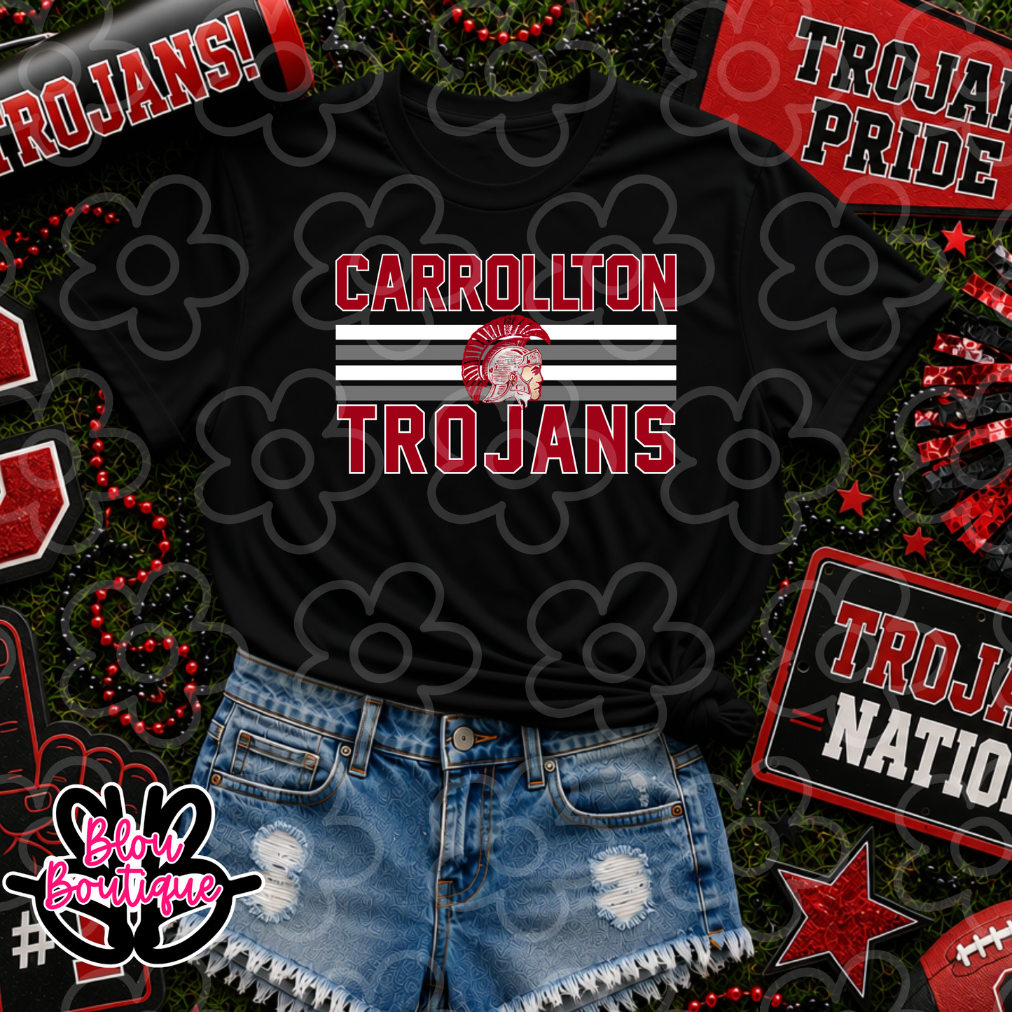 26 - 4 Lines Boo Carrollton Trojans