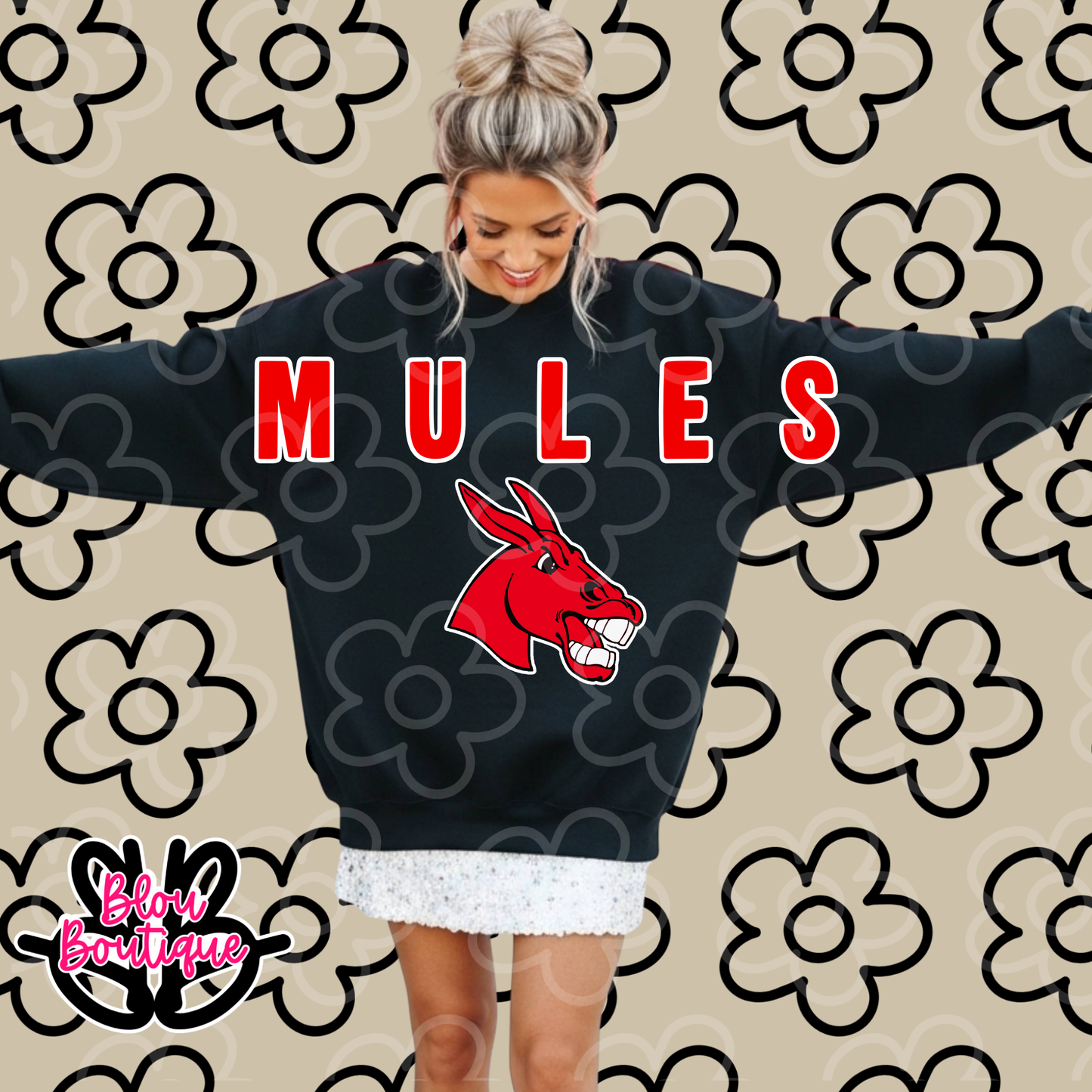 26-Mules Sleeve Print