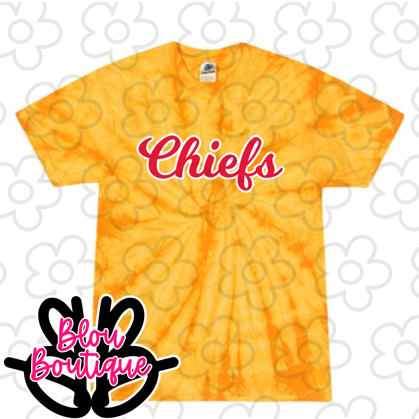 26-Tie Dye Mascot Chiefs