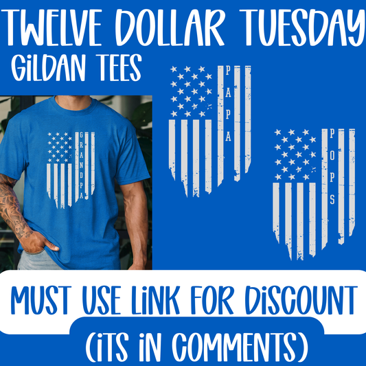 Grandpa Name Flag Shirts