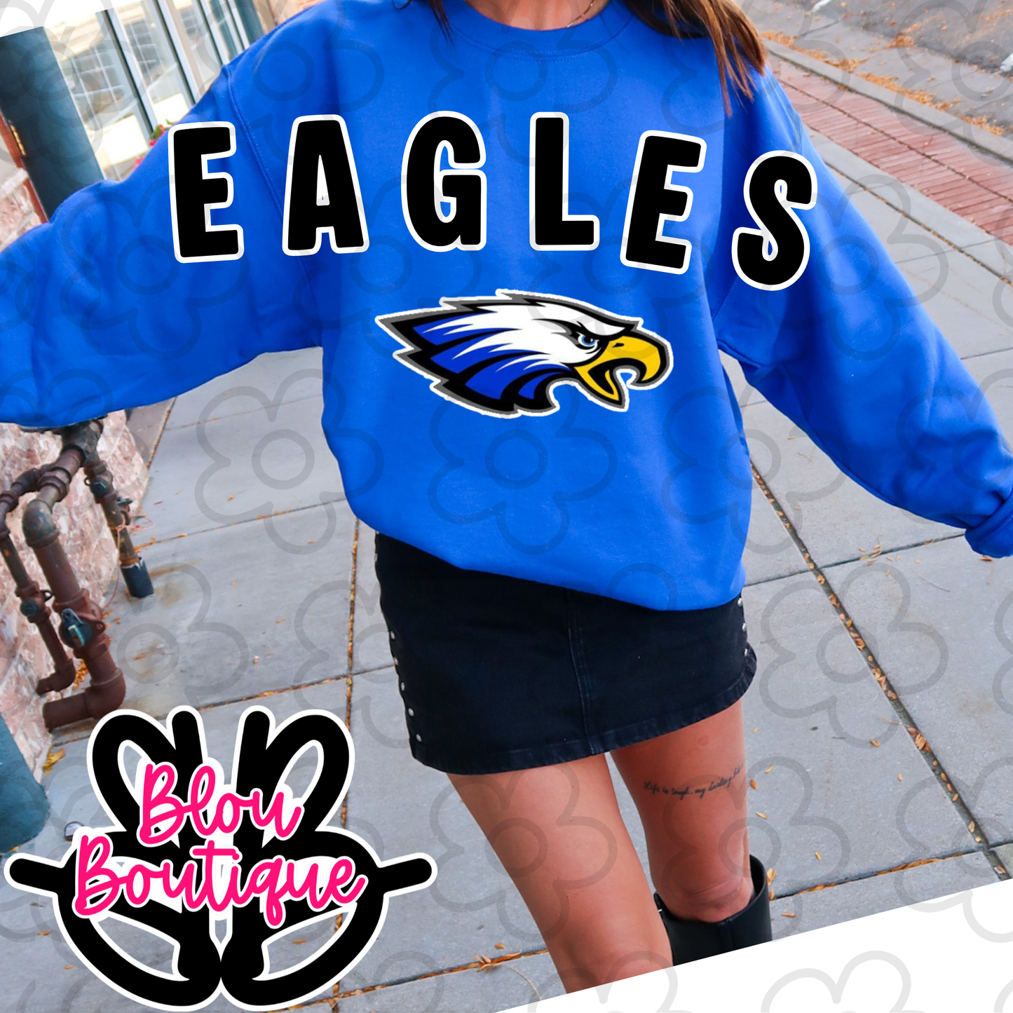 26- Eagles Sleeve Print