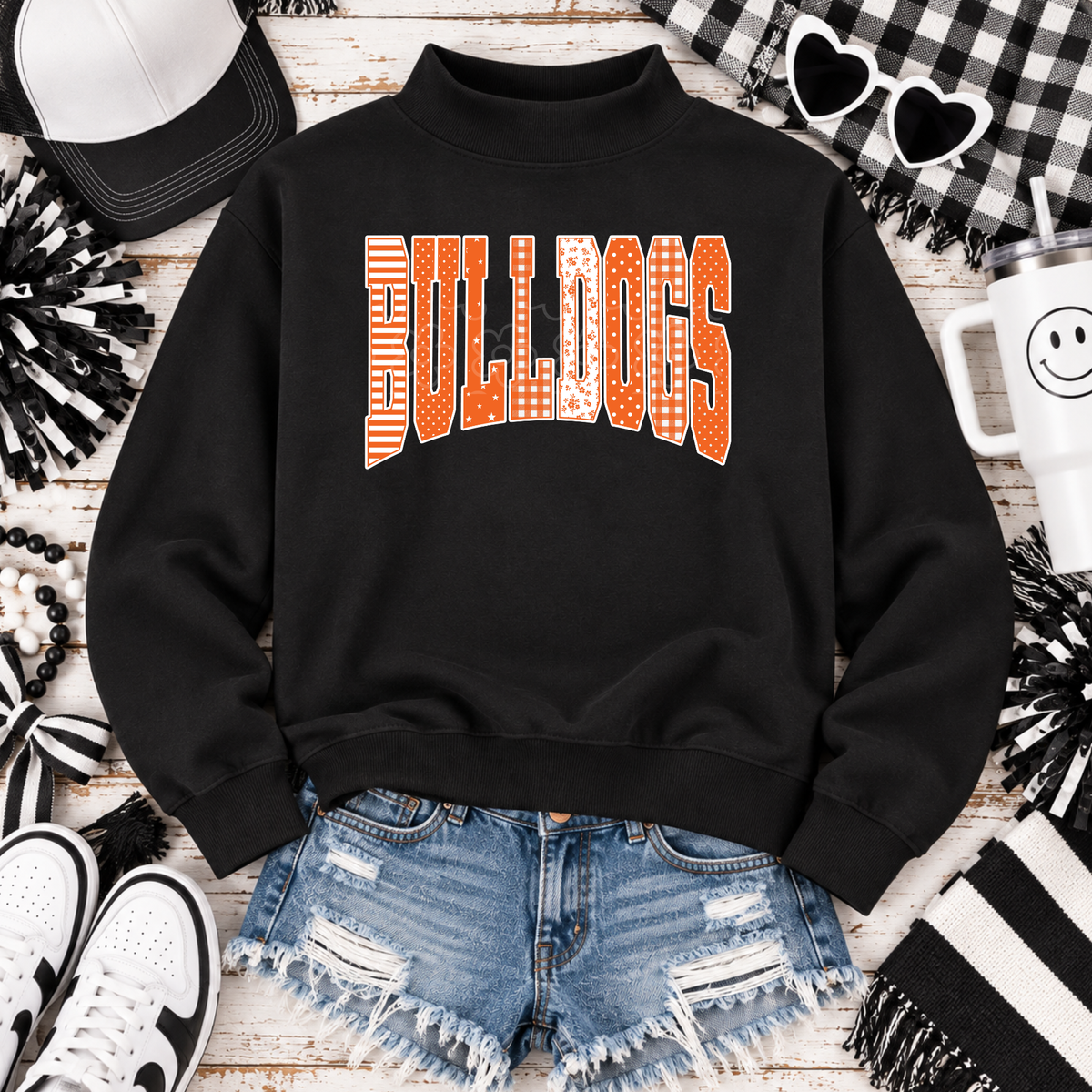 26 Mock Neck Arch-Mixed Elements HC Bulldogs