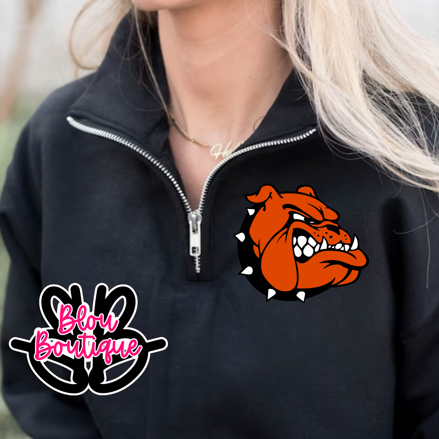 2025 Quarter Zip Black Hardin Central