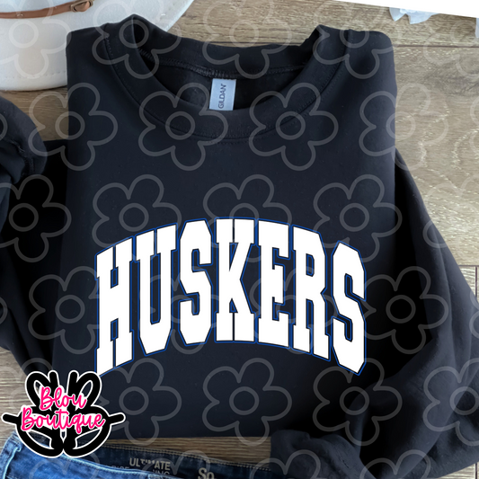 Huskers on Black