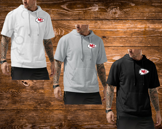 26- Short Sleeve Hoodie KC Football