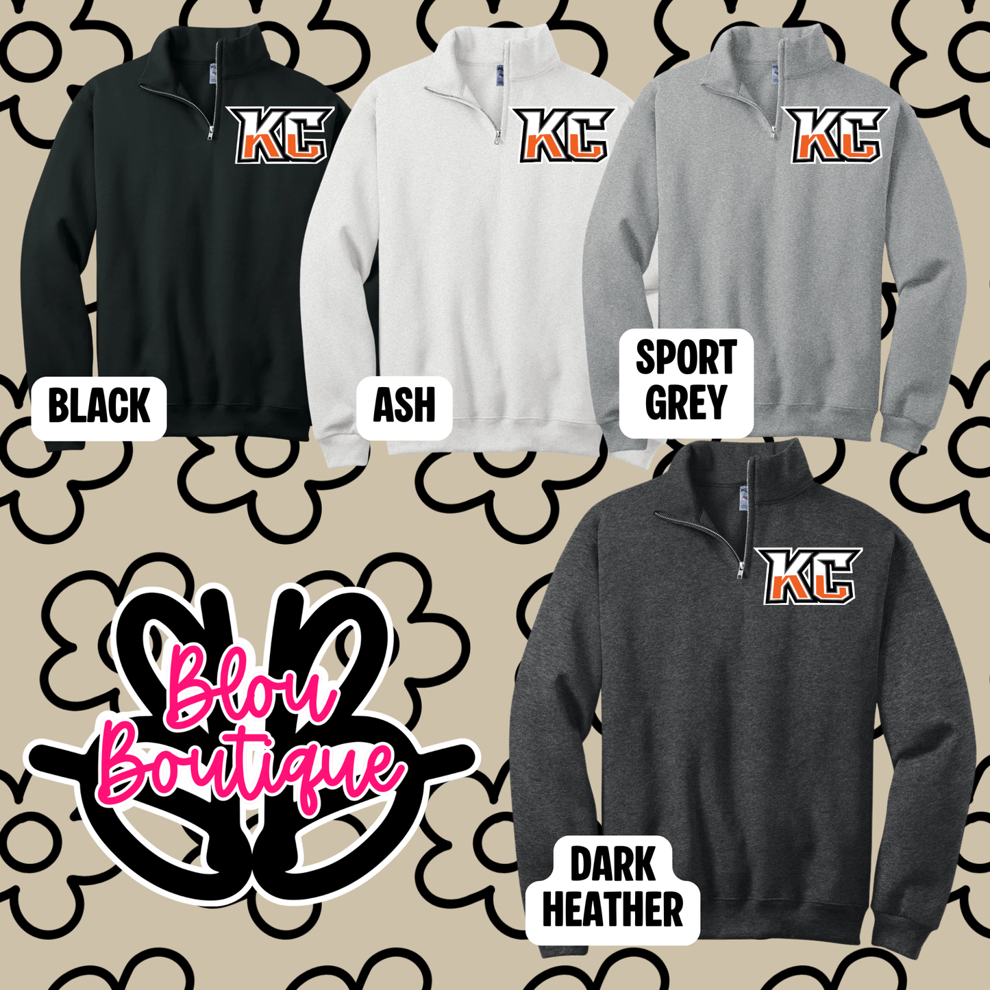 26-Mascot Quarter Zip Mavs