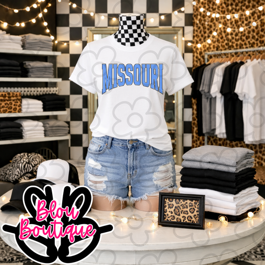 26-Missouri Blue Gingham
