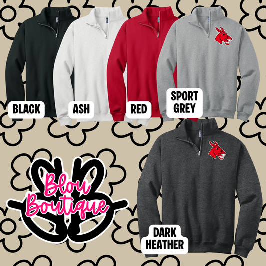 26-Mascot Quarter Zip Mules
