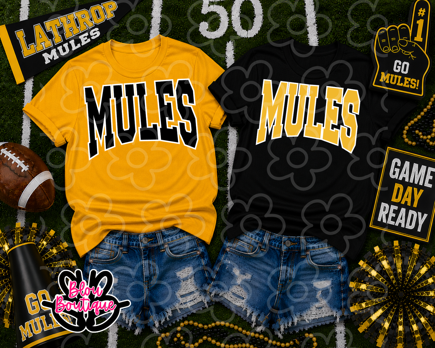 26- Varsity Arched  Lathrop Mules